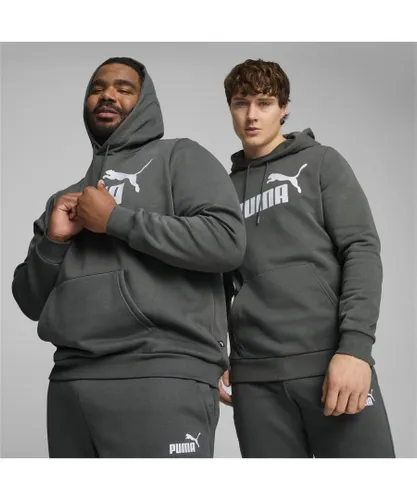Puma Mens Essentials Big Logo Hoodie - Grey