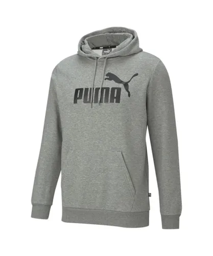 Puma Mens Essentials Big Logo Hoodie - Grey