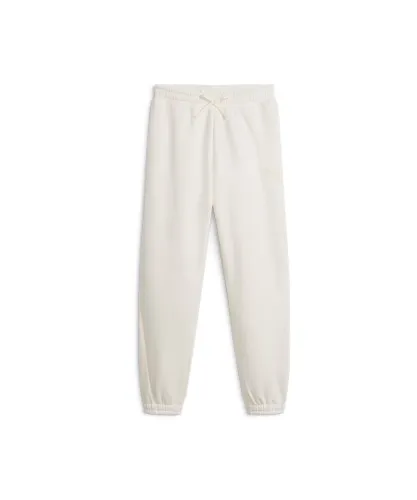 Puma Mens Essentials Elevated Sweatpants - White