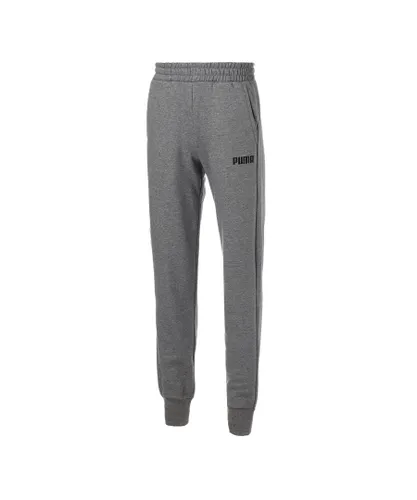 Puma Mens Essentials Fleece Pants - Grey Cotton