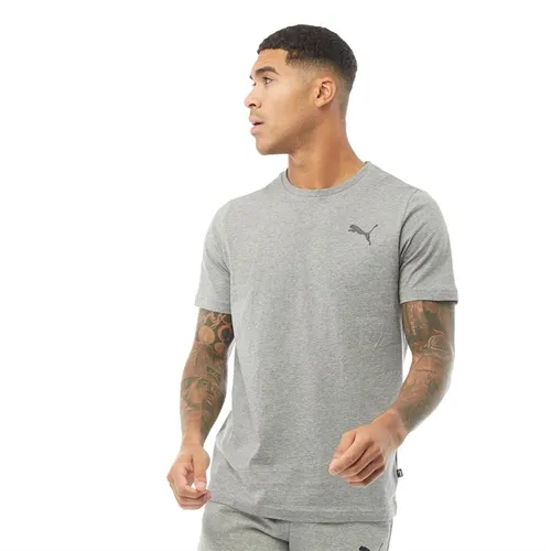 Puma Mens Essentials Logo T-Shirt Grey