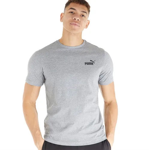 Puma Mens Essentials Logo T-Shirt Medium Grey Heather