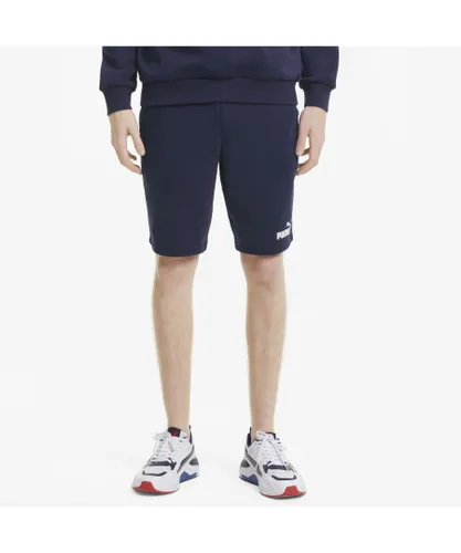 Puma Mens Essentials Shorts - Navy Cotton