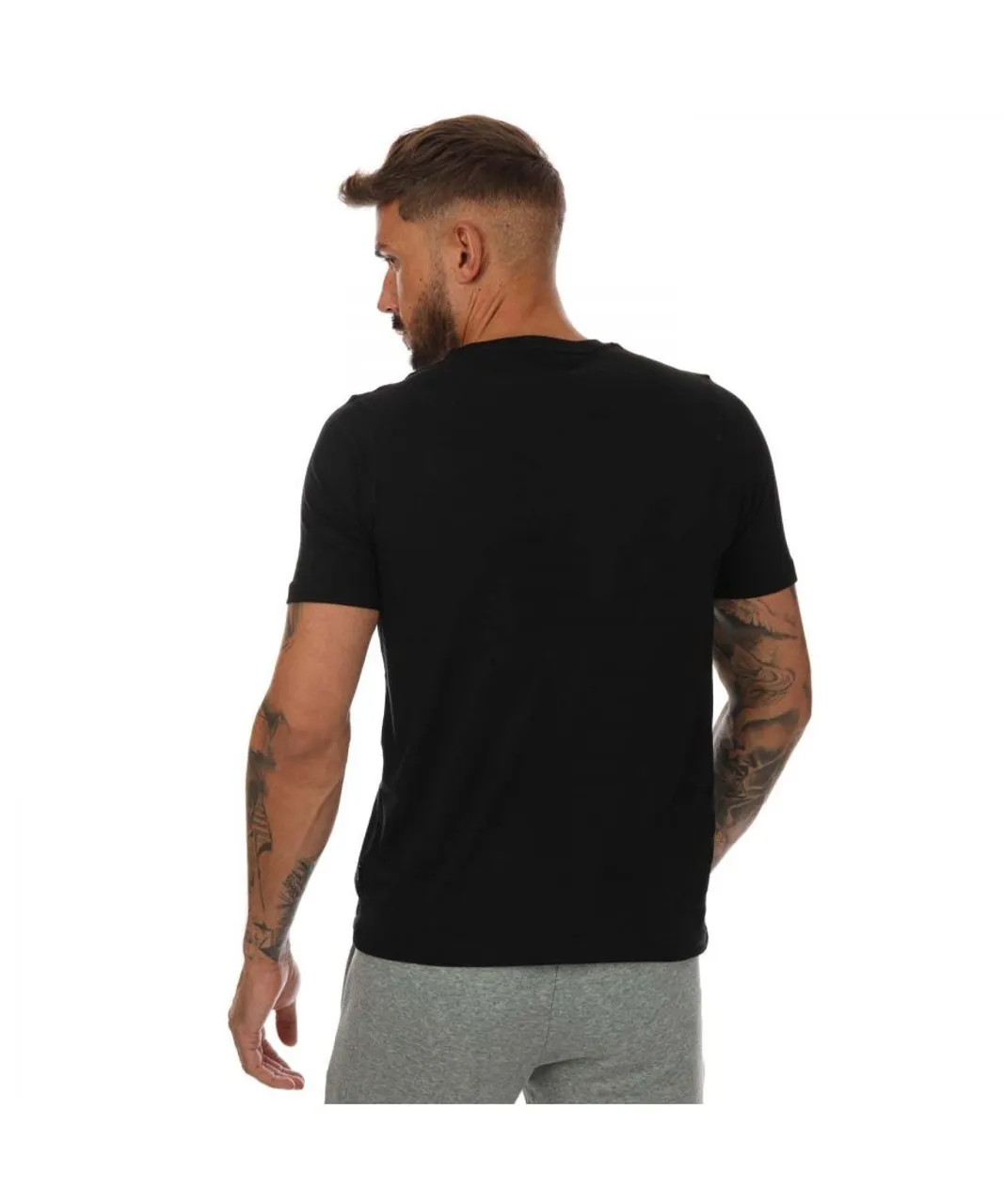 Puma Mens Essentials Small Logo T-Shirt - Black Cotton