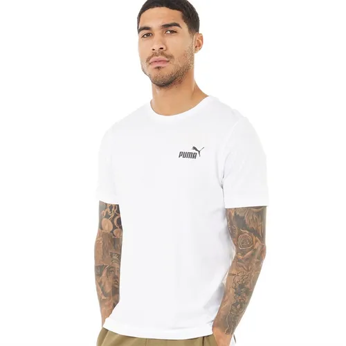 Puma Mens Essentials Small Logo T-Shirt Puma White