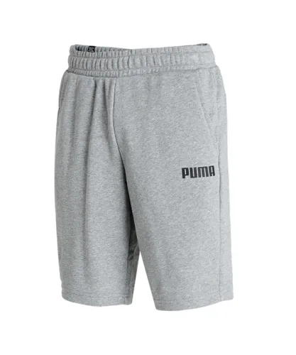 Puma Mens Essentials Sweat Shorts - Grey Cotton
