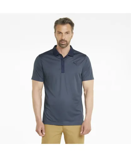 Puma Mens Gamer Golf Polo Shirt - Blue