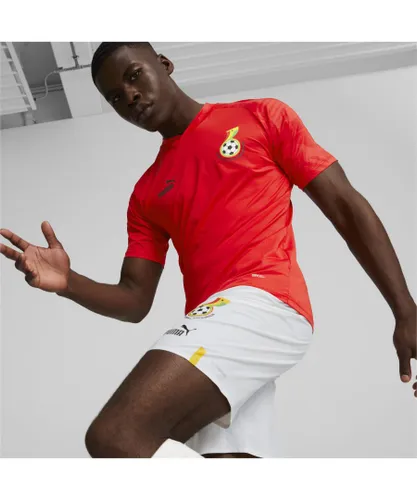 Puma Mens Ghana Football Pre-match Jersey - Red