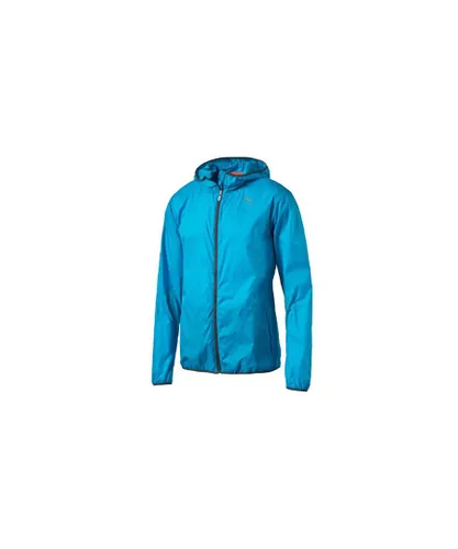 Puma Mens Hooded Lightweight Windrunner Packable Blue Jacket 513787 03 A22D Textile
