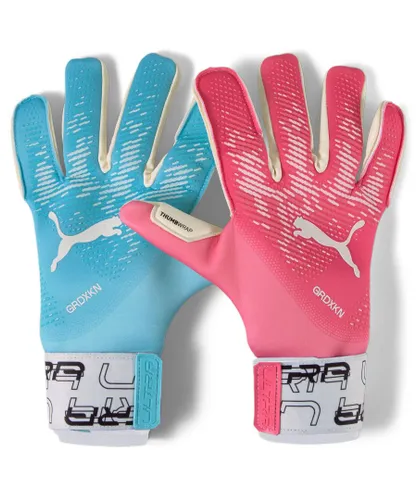Puma Mens Male ULTRA Grip 1 Tricks Hybrid Football Goalkeeper Gloves - Pink - Size 9.5 (Gloves)
