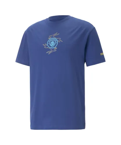 Puma Mens Manchester City Chinese New Year T-Shirt - Blue