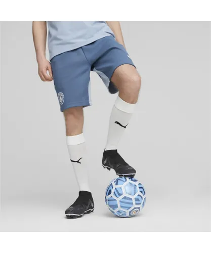Puma Mens Manchester City Football Casuals Shorts - Blue
