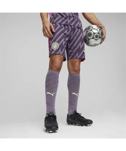 Puma Mens Manchester City Goalkeeper Shorts - Purple