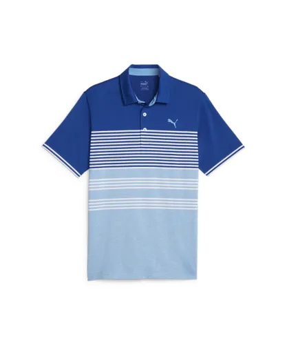 Puma Mens Mattr Track Golf Polo Shirt - Blue Recycled Polyester