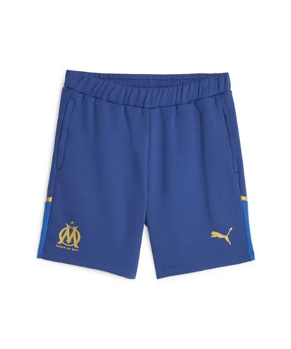 Puma Mens Olympique de Marseille Football Casuals Shorts - Blue