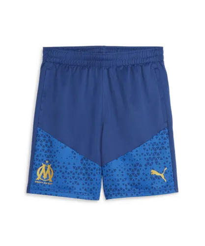 Puma Mens Olympique de Marseille Football Training Shorts - Blue