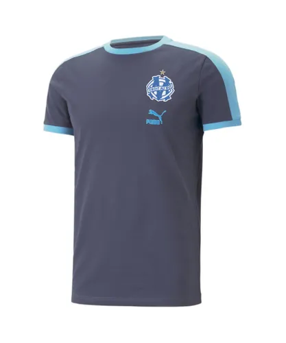 Puma Mens Olympique de Marseille ftblHeritage T7 T-Shirt - Blue