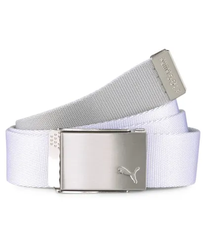 Puma Mens Reversible Webbing Golf Belt - White - One