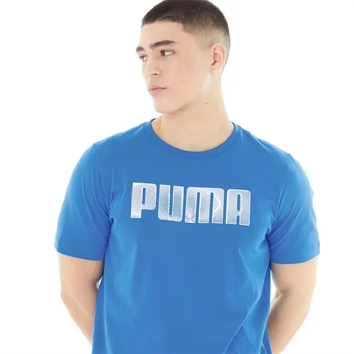 Puma Mens Sportstyle Logo T-Shirt Racing Blue