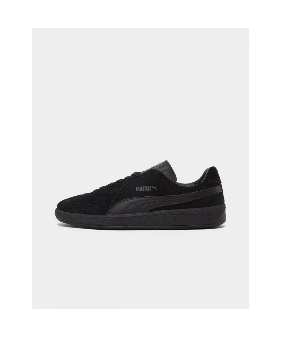 Puma Mens Unisex Army Trainer Suede Sneakers - Black Leather