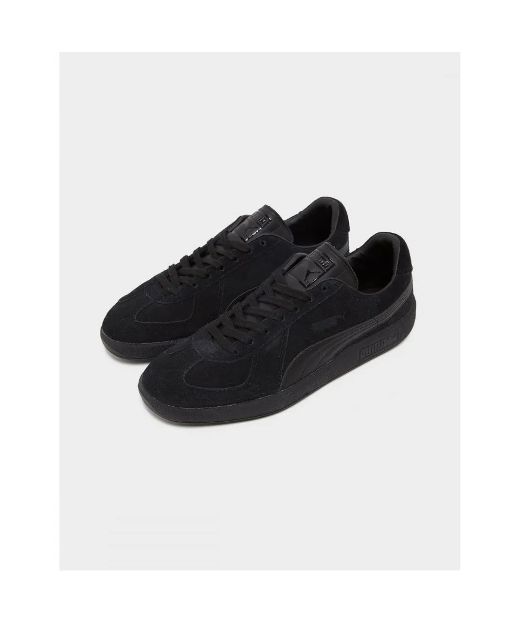 Puma Mens Unisex Army Trainer Suede Sneakers - Black Leather