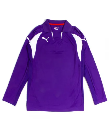 Puma Mens Violet V-Kat Long Sleeve Sports Top - Purple