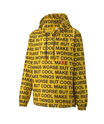 Puma Mens x Randomevent All Over Print Windbreaker Packable Jacket 596660 02 - Yellow Textile