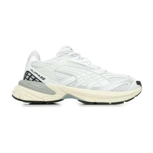 Puma , Mesh Sneakers Velophasis White ,White male, Sizes: