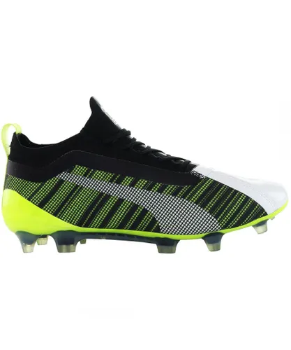 Puma One 5.1 FG/AG Mens Black/Green Football Boots