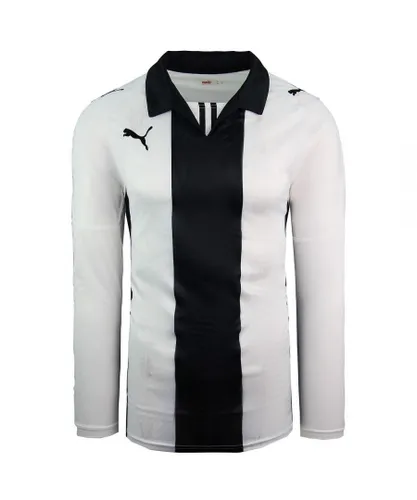 Puma PAOK FC Long Sleeve White Black Mens Football Top 737221 01