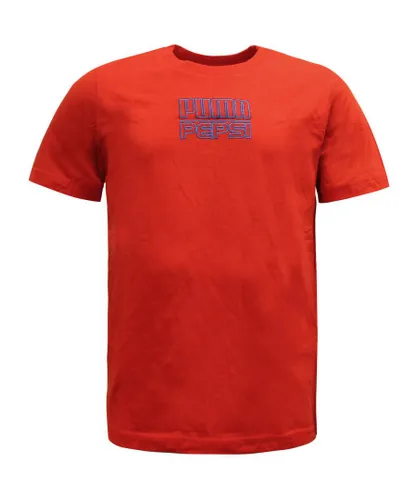 Puma Pepsi X Mens Unisex Tee Top Red T-Shirt 579265 01 A77C