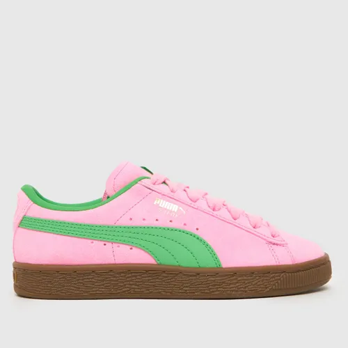 Puma Pink Multi Suede Terrace Girls Youth Trainers
