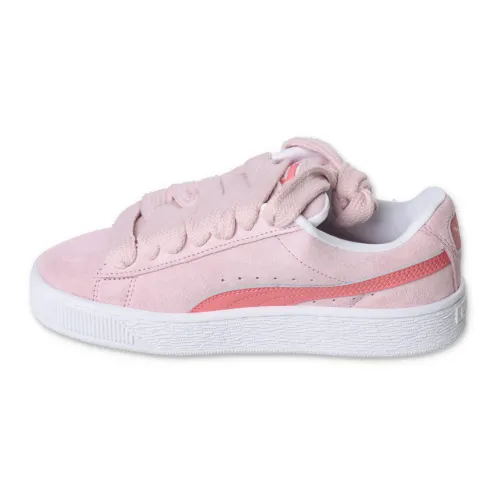 Puma , Pink Suede Leather Girl Sneakers ,Pink female, Sizes: