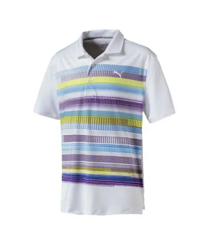 Puma Pixel Polo Shirt Boys Junior T-Shirt Short Sleeve White 574103 02 A18B