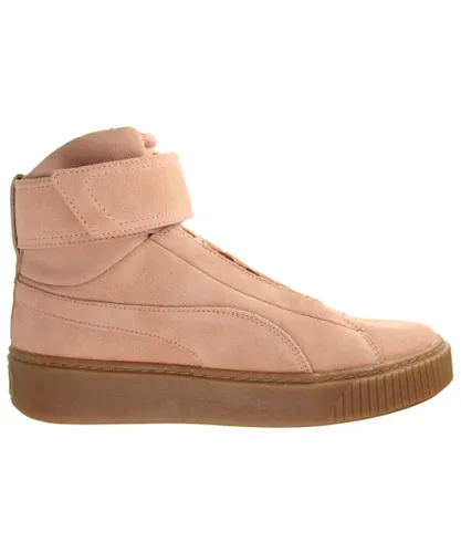 Puma Platform Mid OW Womens Pink Trainers Leather