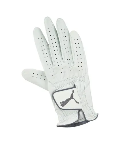 Puma Pro Performance Right Hand Leather White Womens Golf Glove 041258 01