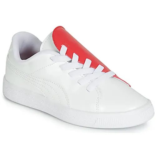 Puma  PS BKT CRUSH PATENT AC.W-H  girls's Children's Shoes (Trainers) in White