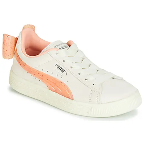 Puma  PS SUEDE BOW JELLY AC.WHIS  girls's Children's Shoes (Trainers) in Beige