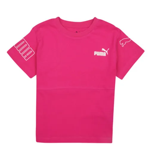Puma  PUMA POWER COLORBLOCK  girls's Children's T shirt in Pink