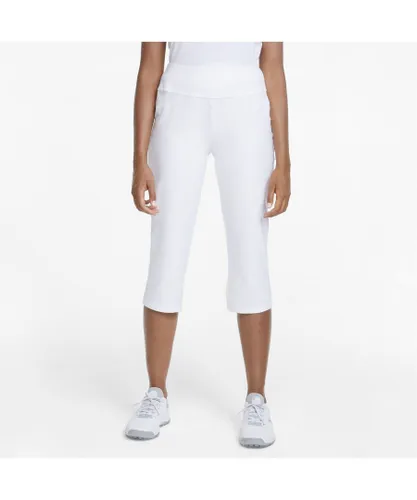 Puma PWRSHAPE Womens Golf Capri Pants - White