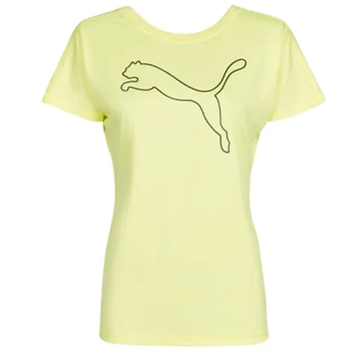 Puma  RECYCL JERSY CAT TEE  women's T shirt in Yellow