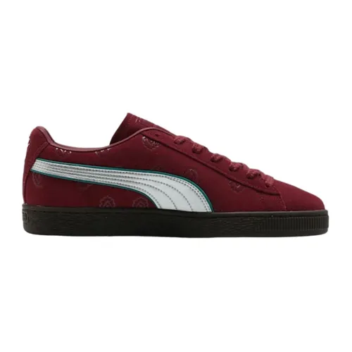 Puma , Red Suede One Piece Sneakers ,Red male, Sizes: