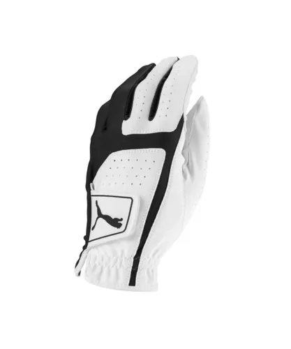 Puma Regular Left Hand Leather Flex Lite Golf Glove Mens White 041352 01 - Size Medium/Large