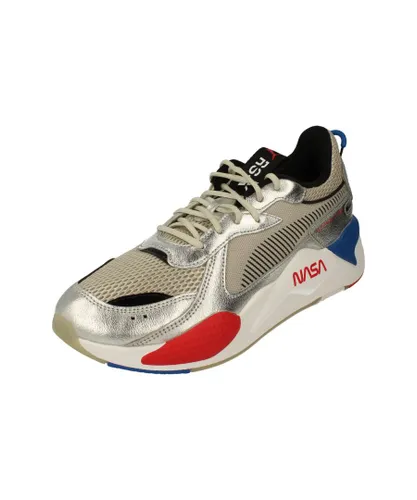 Puma Rs X Space Agency Mens Silver Trainers