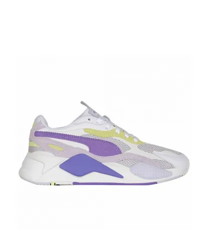 Puma RS-X3 Mesh Pop Lace-Up Purple Synthetic Womens Trainers 372117 02