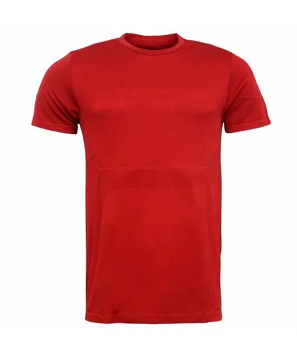 Puma SF Ferrari EvoKnit Red Mens Tee Top T-Shirt 762245 01 A5D