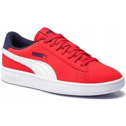 Puma  Smash V2 Buck High Risk  boys's Children's Shoes (Trainers) in Red