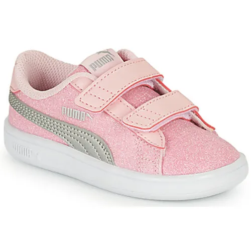 Puma  Smash v2 Glitz Glam V Inf  girls's Children's Shoes (Trainers) in Pink
