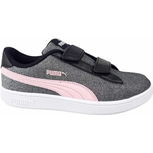 Puma  Smash V2 Glitz Glam V PS  girls's Children's Shoes (Trainers) in Grey