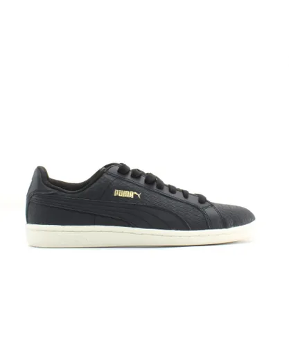 Puma Smash Woven Black Synthetic Mens Lace Up Trainers 361196 04